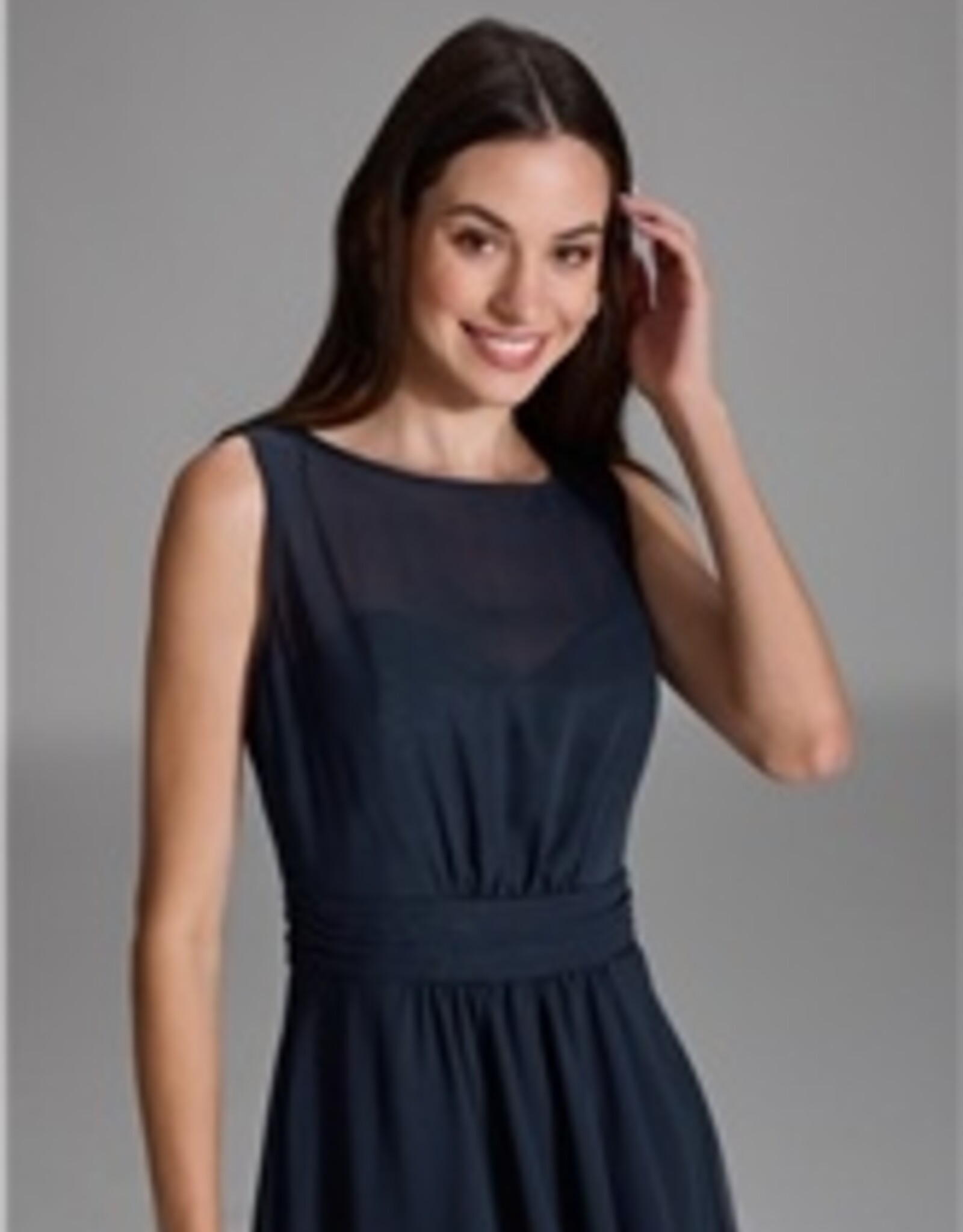 Swing Jurk Lang Mouwloos  Mullet Skirt Navy