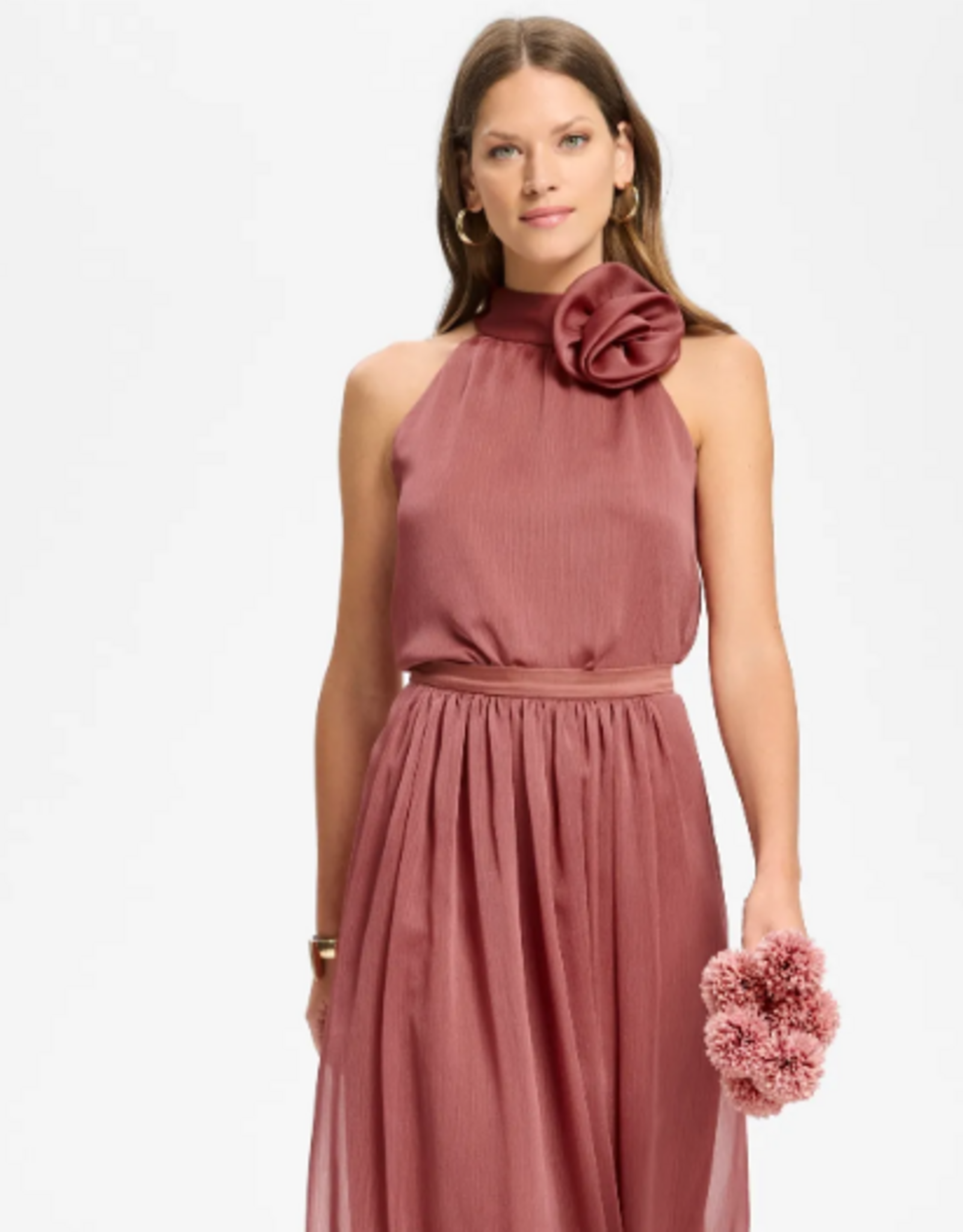 Swing Top Flower Chiffon Blush Rose