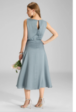 Swing Jurk Waterfal Hals Ice Bleu