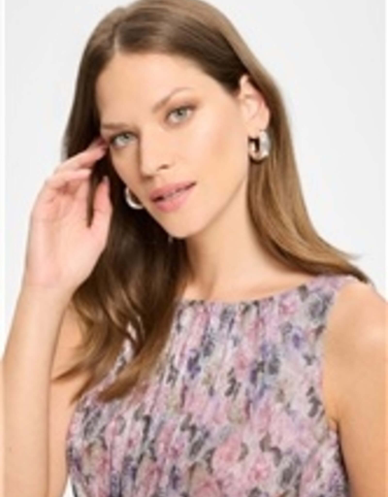 Swing Jurk Pleated Jersey Blush Rose