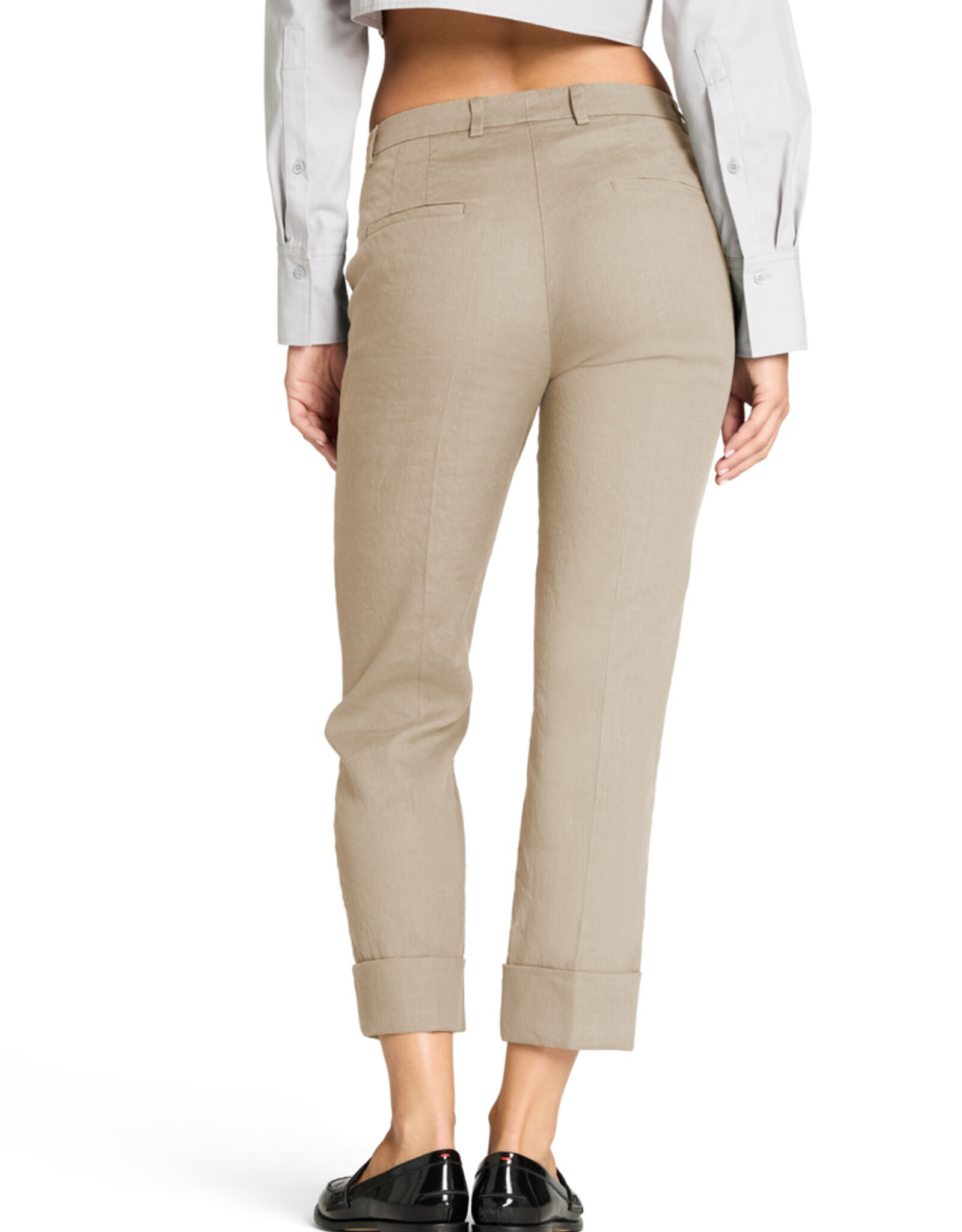 Cambio Pantalon Krystal Summer Linen Stretch Biscuit Suede