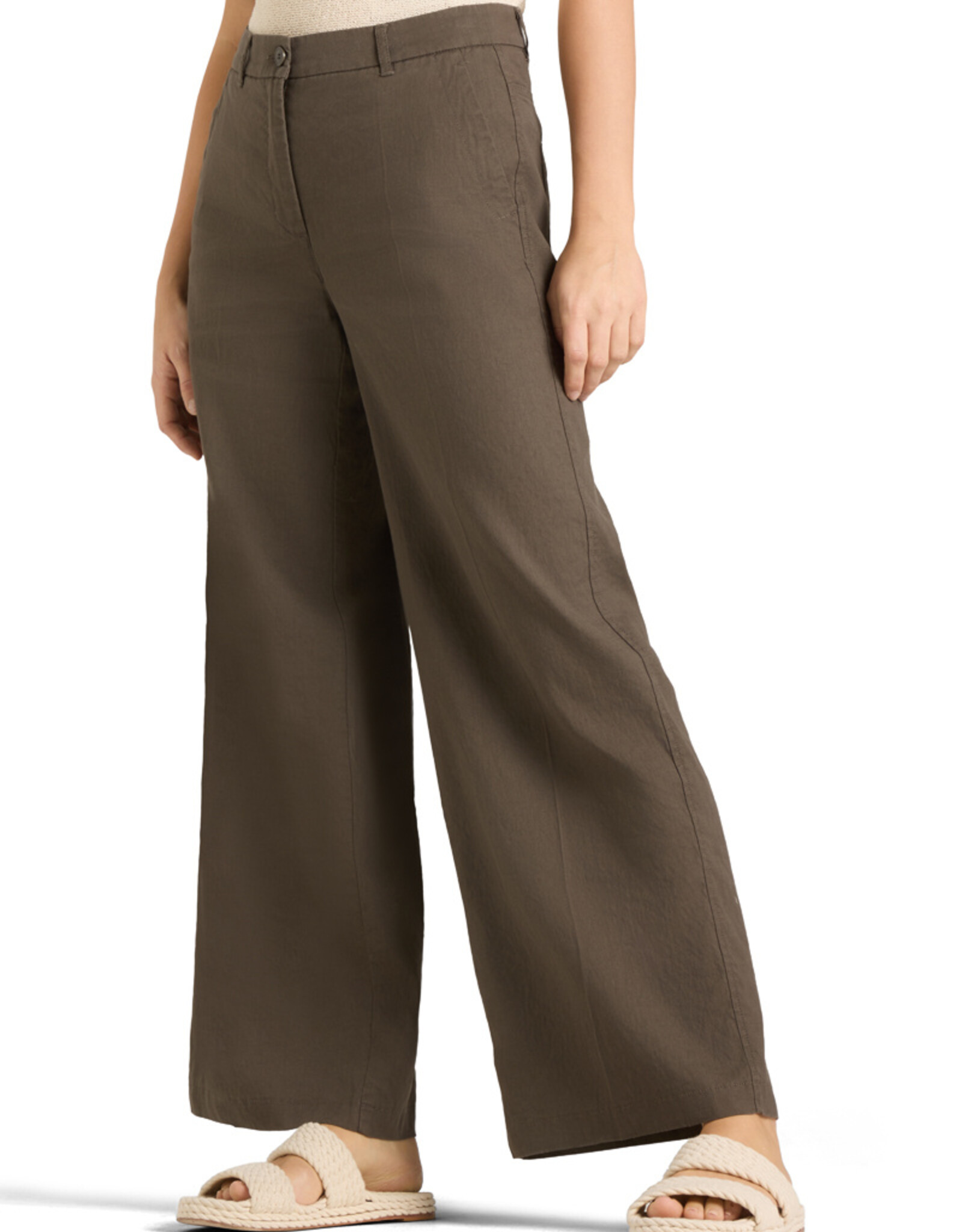 Cambio Pantalon Linnen Adrienne Grape Leaf
