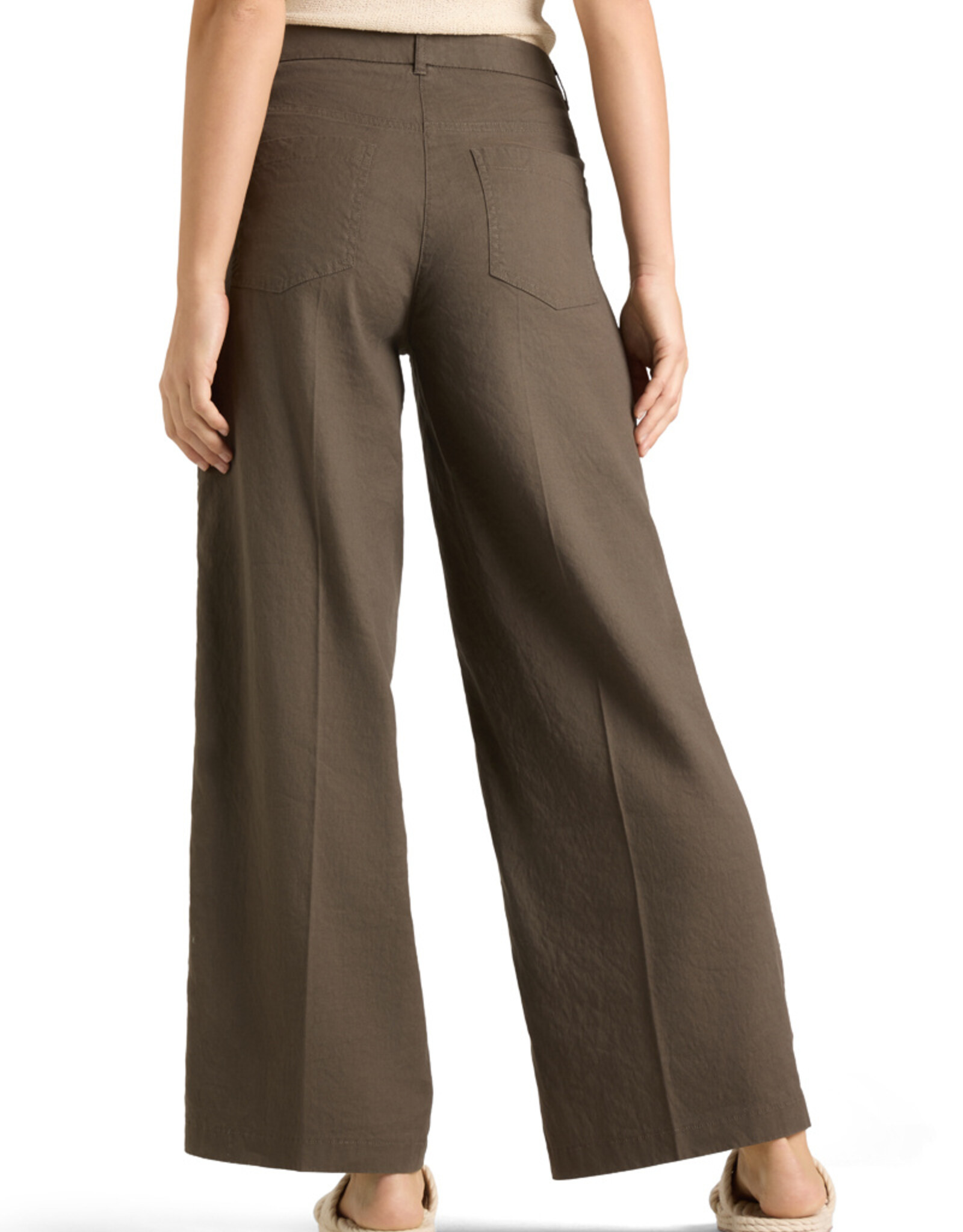Cambio Pantalon Linnen Adrienne Grape Leaf