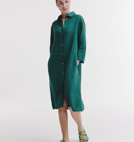 Josephine &CO Bailyn Overhemd Jurk Linnen Dark Green