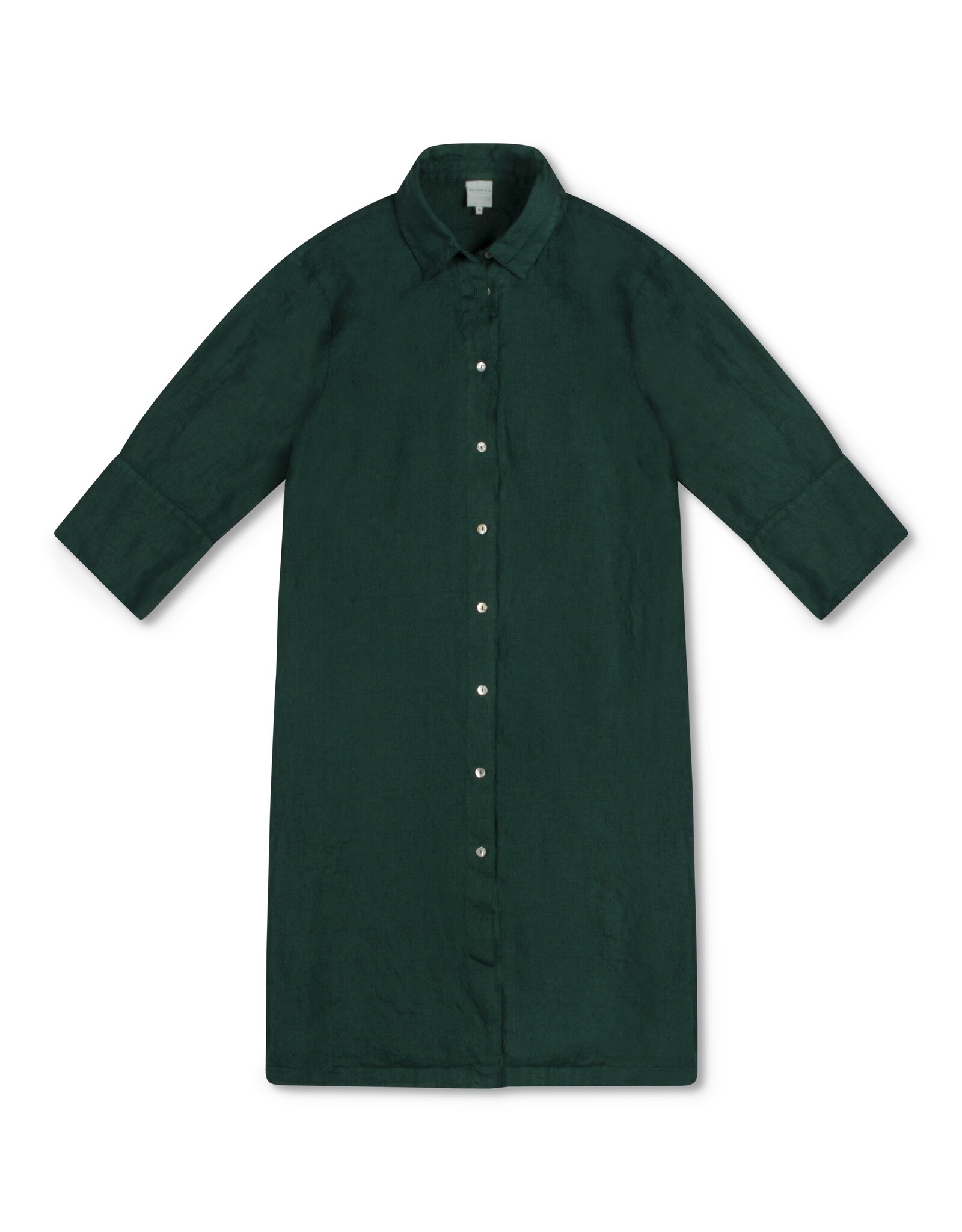 Josephine &CO Bailyn Overhemd Jurk Linnen Dark Green