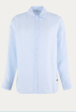 Moscow Blouse Button Stripe Light Bleu