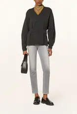 Cambio Piper Short Contrast Blaeched Light Grey