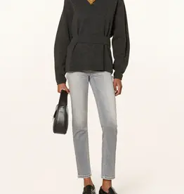 Cambio Piper Short Contrast Blaeched Light Grey