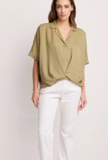 Kocca Blouse Basilide Verde L-Groen Aangeknipte Mouw