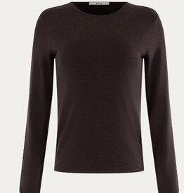 Moscow Shirt Lucia Dubbel Front Chocolat