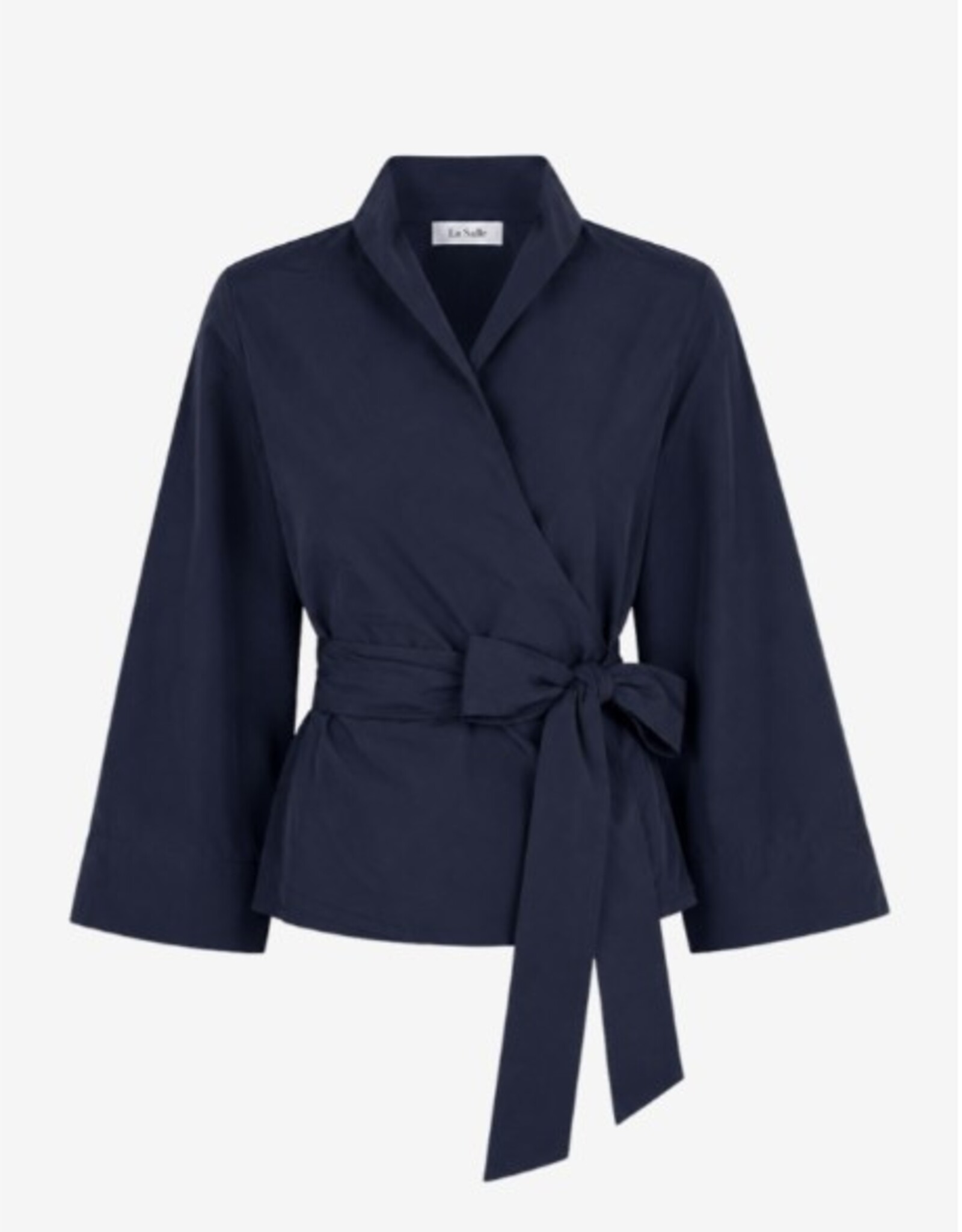 LaSalle Side Warp Blouse Navy