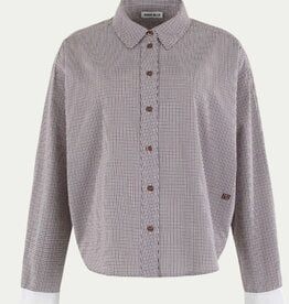 Anna Blue Blouse Sam Bruine Check