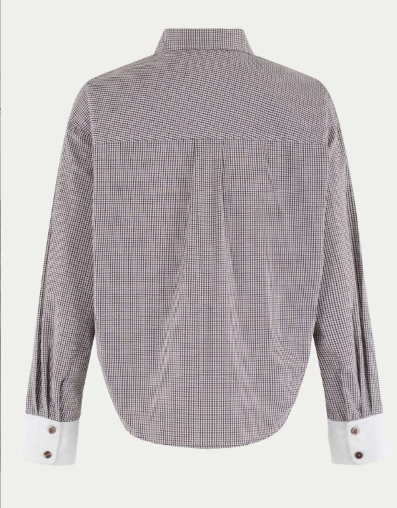 Anna Blue Blouse Sam Bruine Check