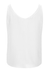 Swing Top Satijn Chiffon Wit