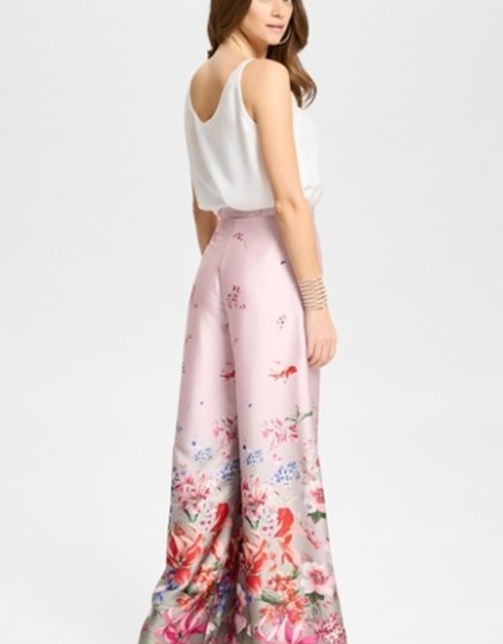 Swing Top Satijn Chiffon Wit