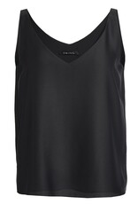 Swing Glanzende Top Satijn Chiffon Black