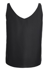 Swing Glanzende Top Satijn Chiffon Black