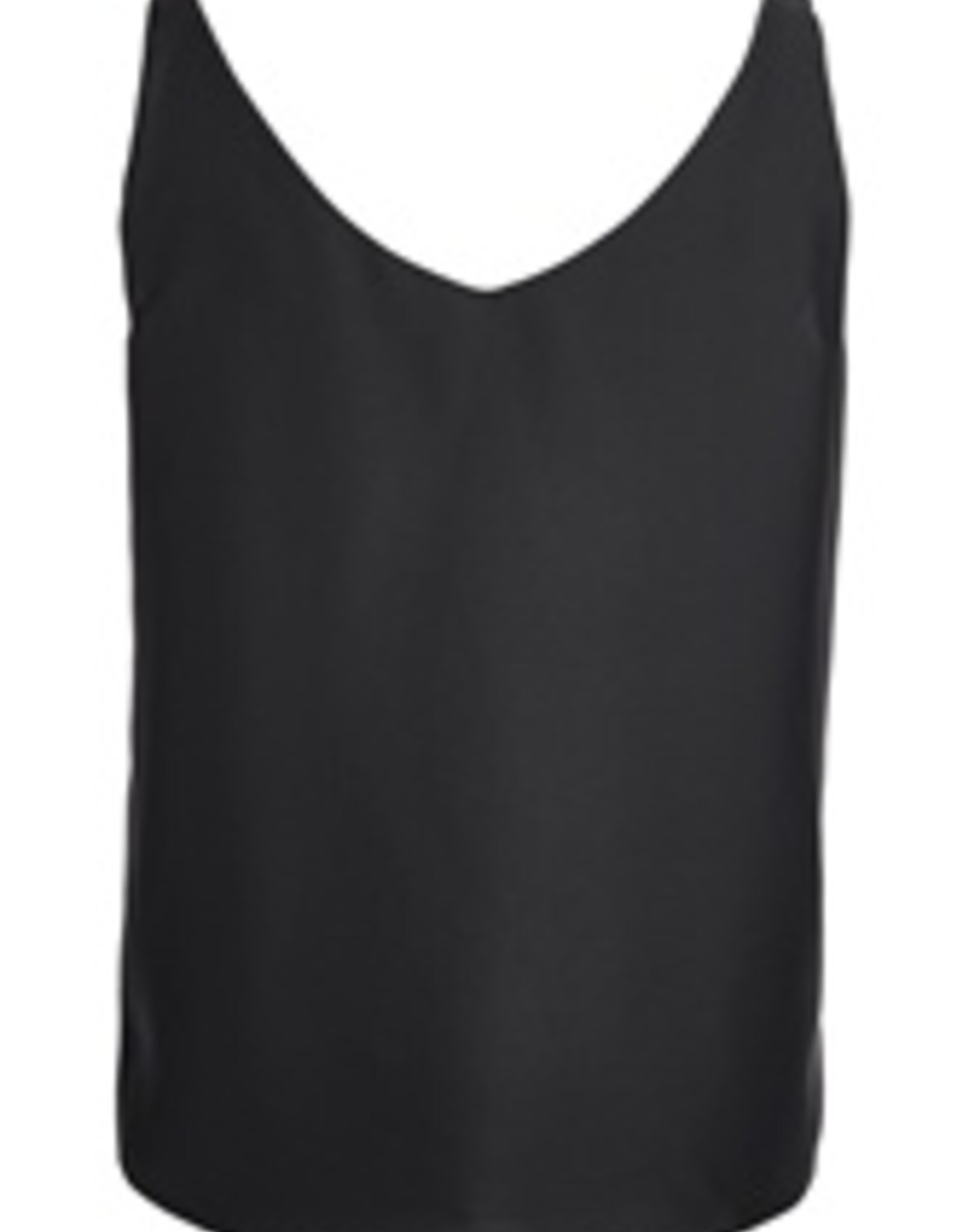 Swing Glanzende Top Satijn Chiffon Black