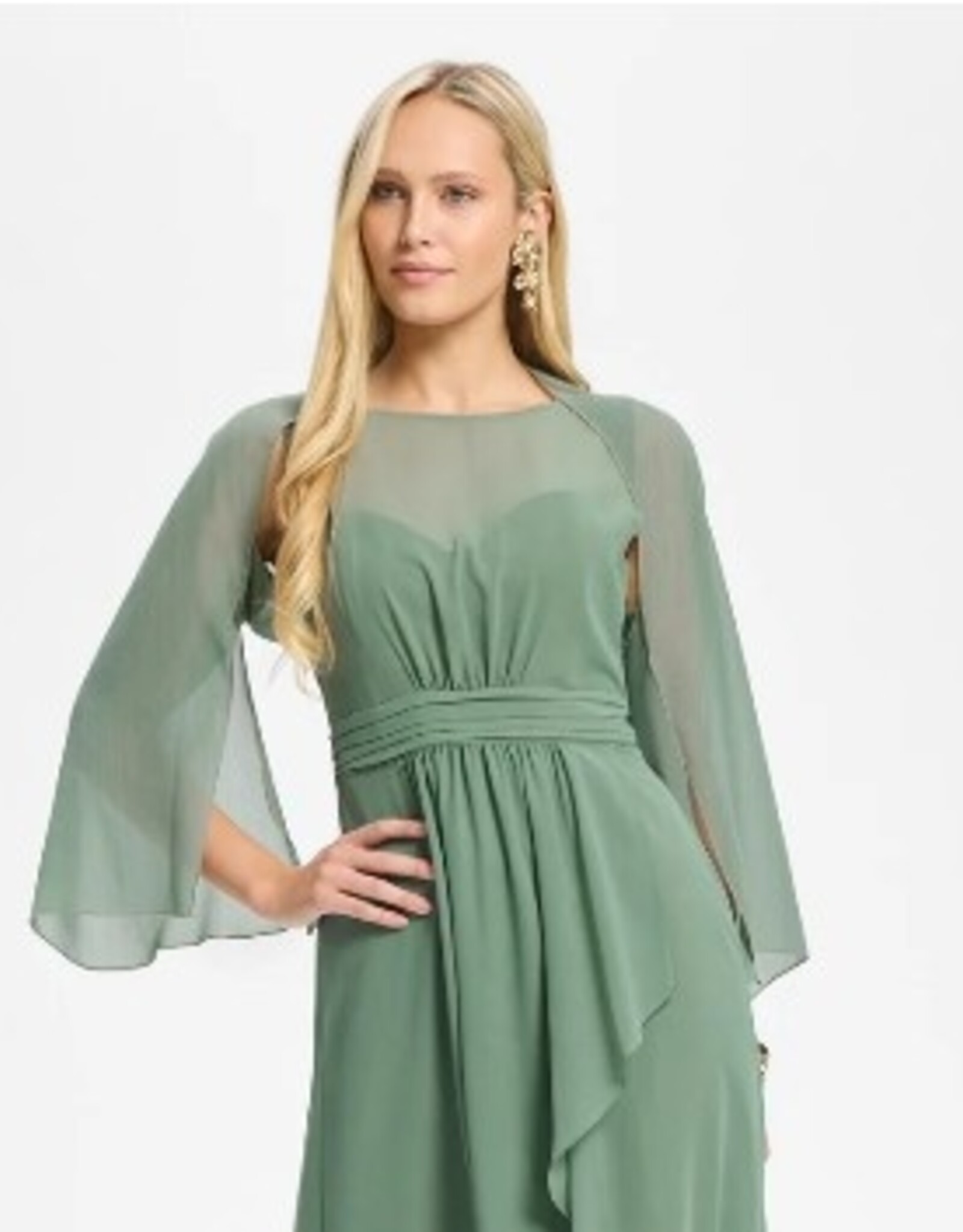 Swing Stola Met Mouw Pistacho Green
