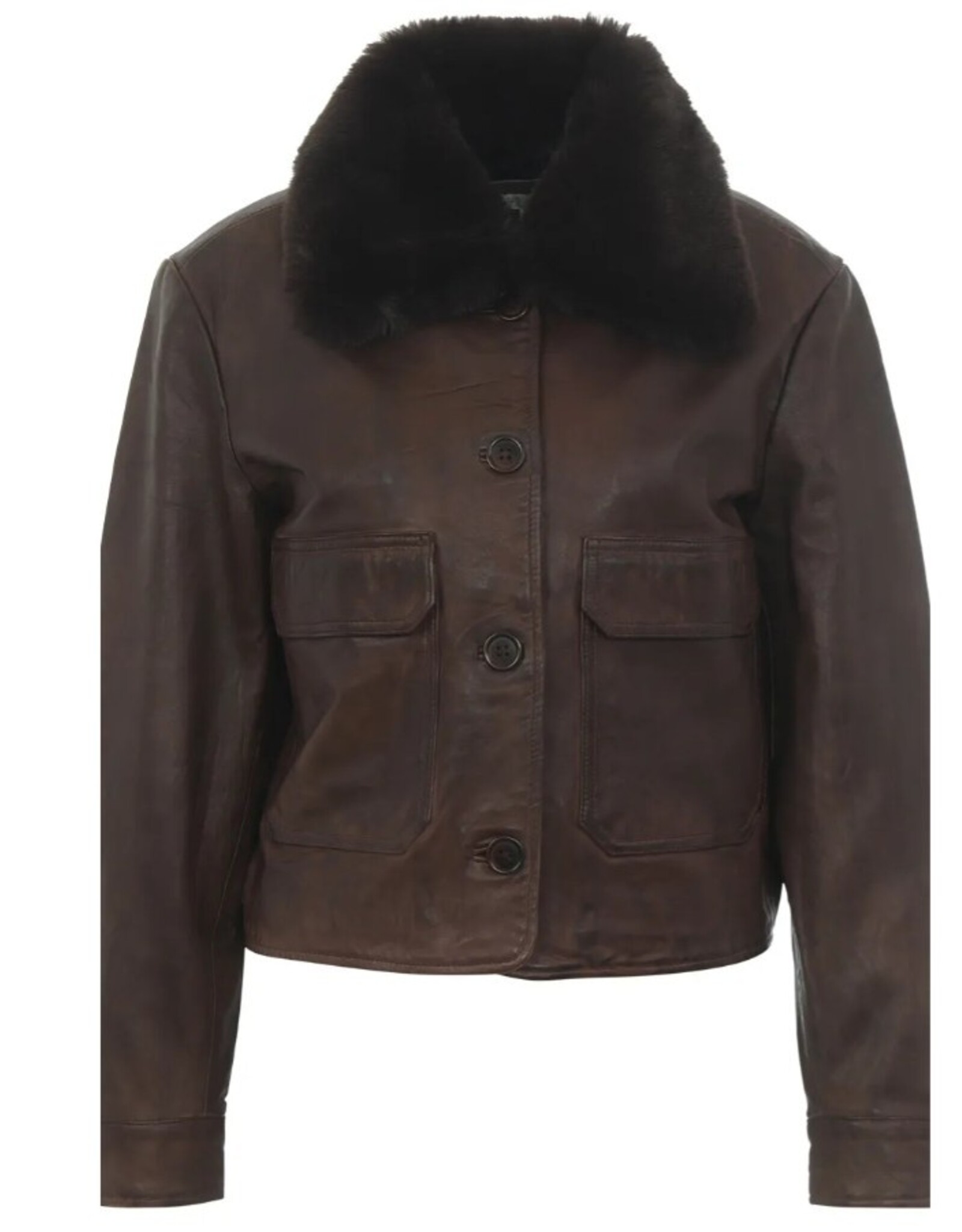 JcSophie Pure Jacket Leather Antique Brown