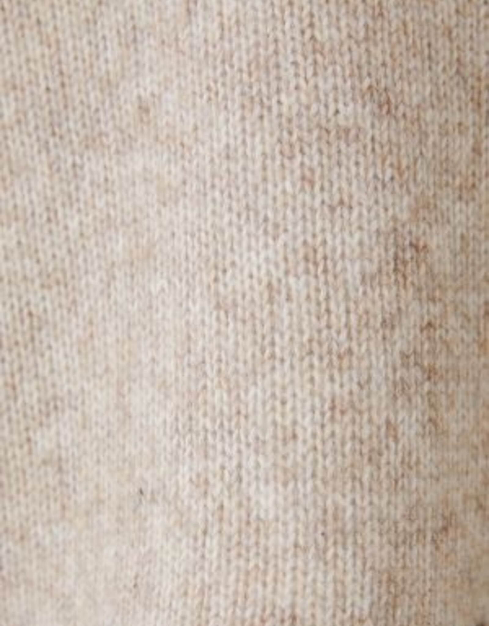 Oui Pullover Light Beige Met Met Pailletten