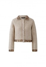 Oui Vest Light Beige Met Met Pailletten