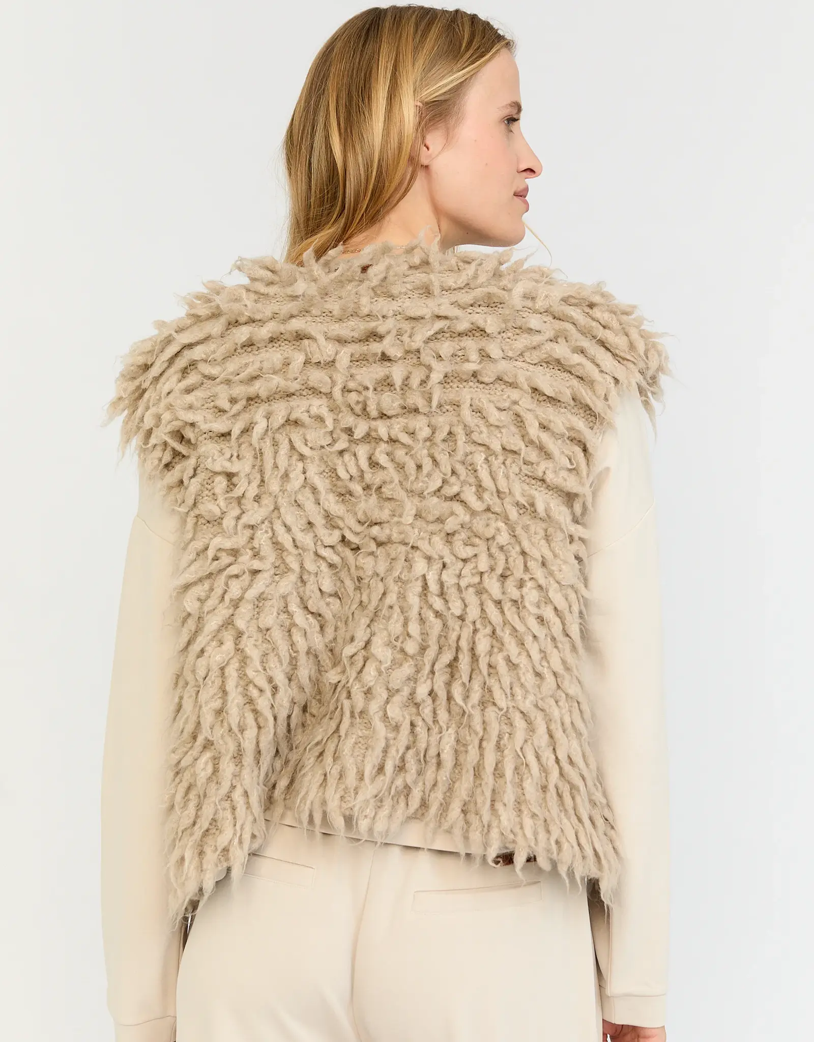Moscow Gilet Joep Chalk Solid