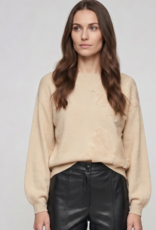 Marc Aurel Pullover  Bloem Aplicatie Beige