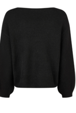 Marc Aurel Pullover  Bloem Aplicatie   Black