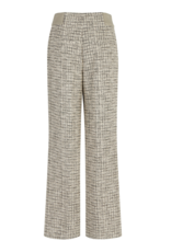 Marc Aurel Pantalon Wide Leg  Cream Zwart Melange