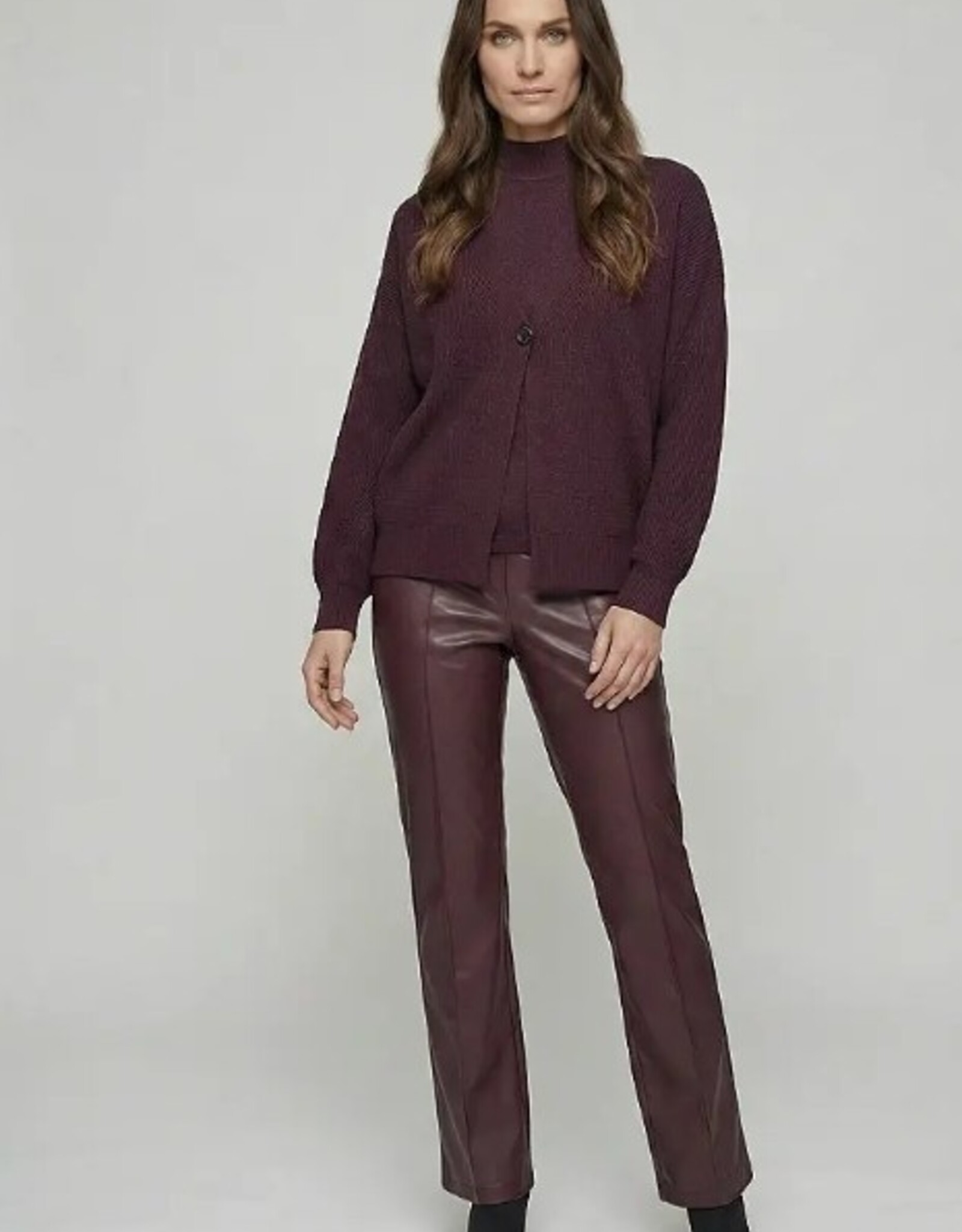 Marc Aurel Vest Blazer-Look Plum