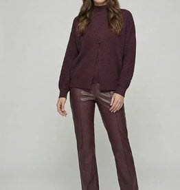 Marc Aurel Vest Blazer-Look Plum
