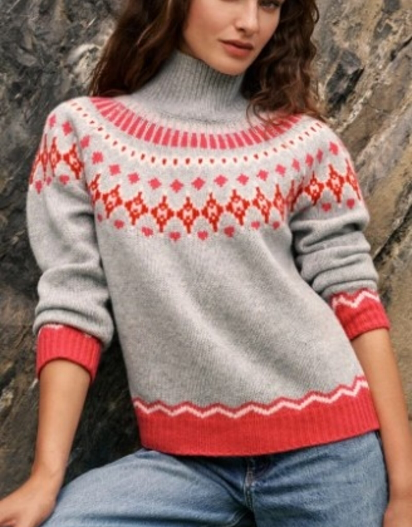 Princess goes Hollywood Pullover Colorful Jacquard Grey Pearl
