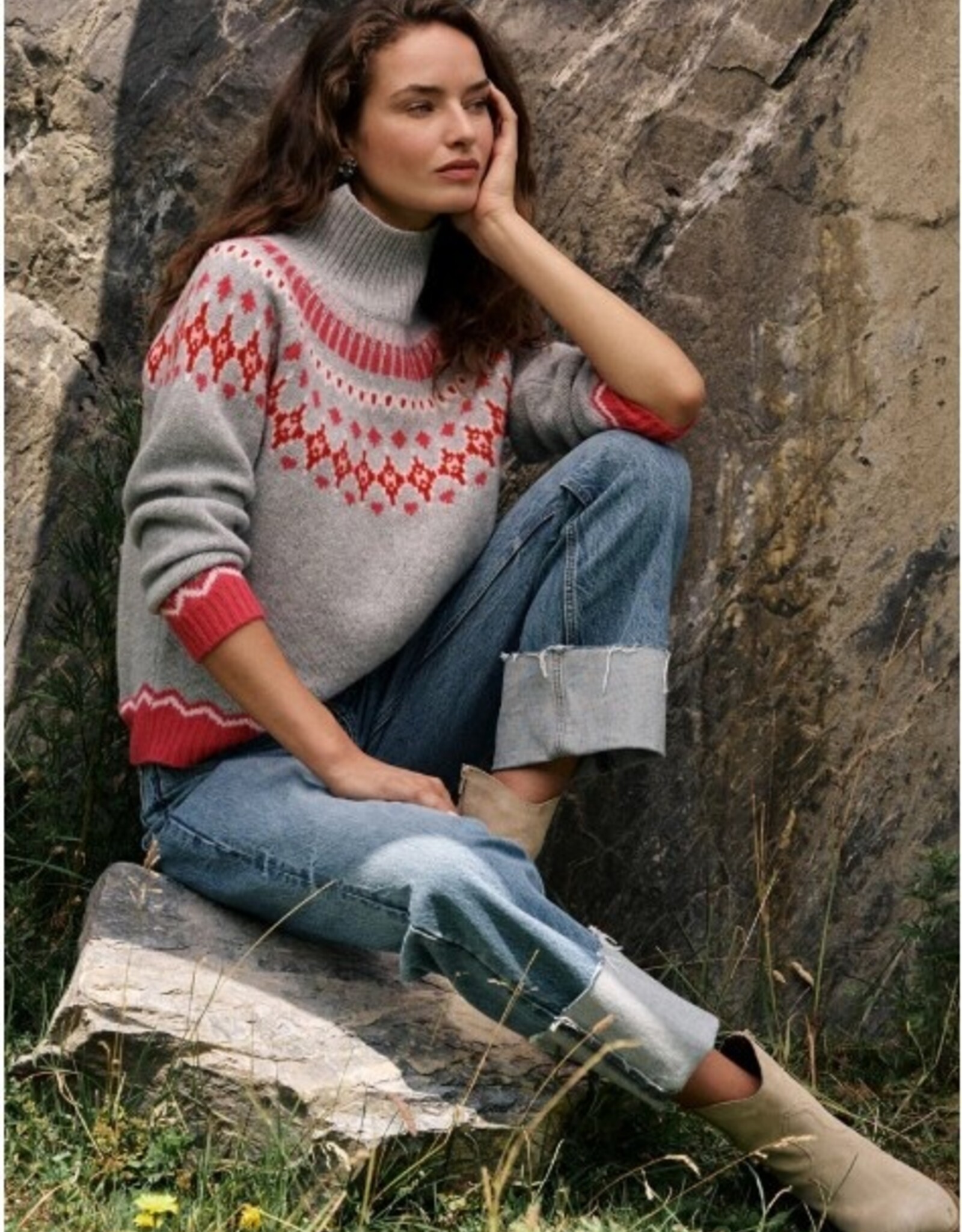 Princess goes Hollywood Pullover Colorful Jacquard Grey Pearl