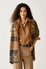 PENNYBLACK Armonioso Vest Franje Camel Grijs