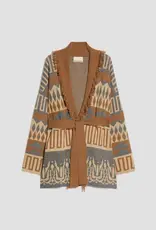PENNYBLACK Armonioso Vest Franje Camel Grijs