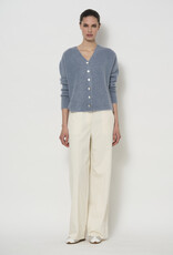 LaSalle V-Neck Vest Iron Blue