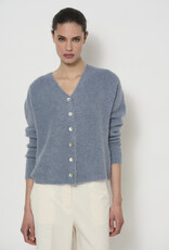 LaSalle V-Neck Vest Iron Blue