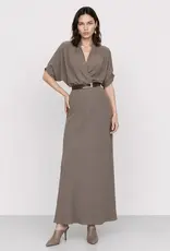 Kocca Jurk Kiriaca Taupe 3/4 Mouw
