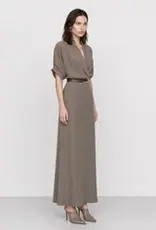 Kocca Jurk Kiriaca Taupe 3/4 Mouw
