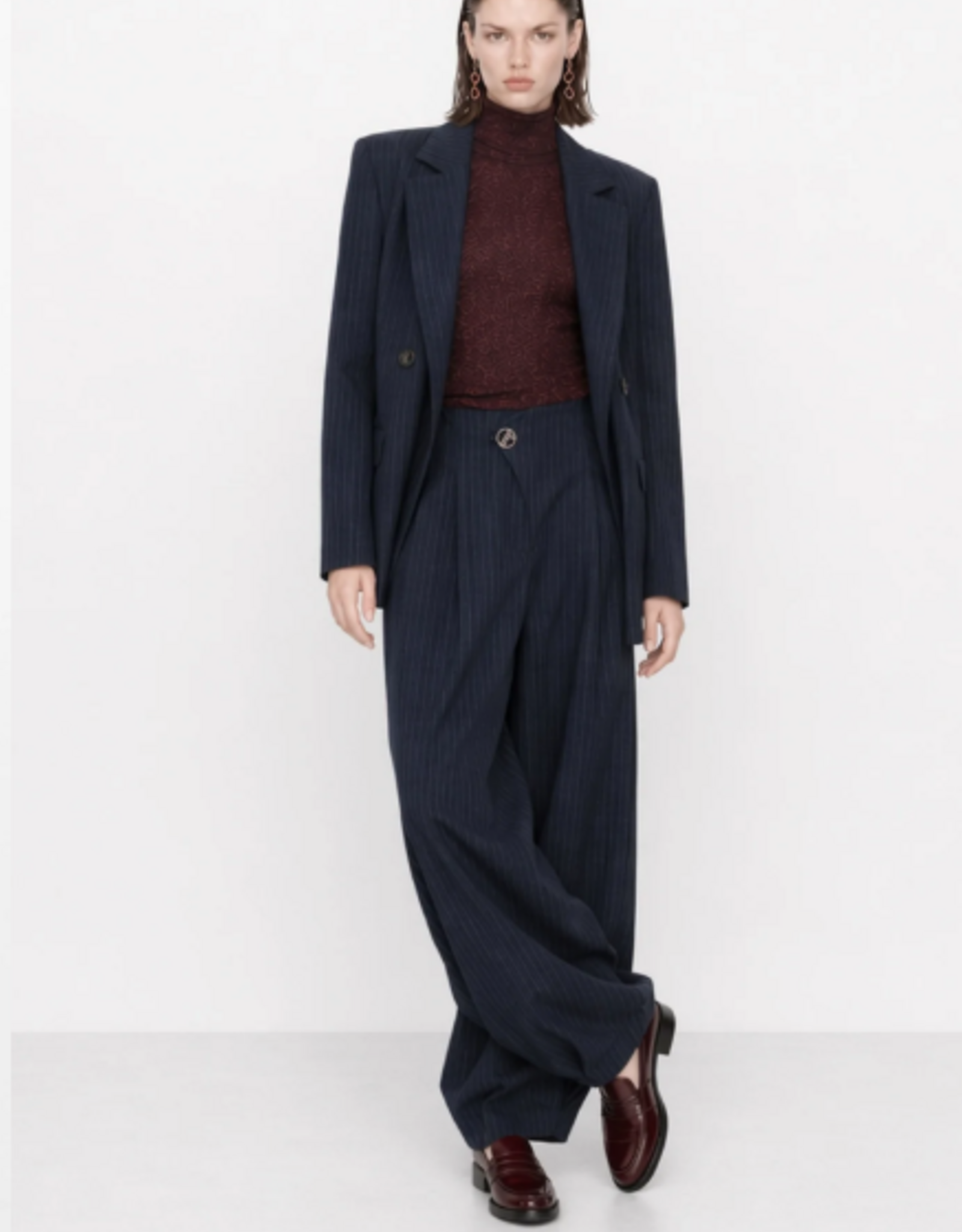 Kocca Blazer Krijtstreep Navy