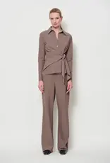 LaSalle Side Wrap Shirt Cashew