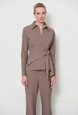 LaSalle Side Wrap Shirt Cashew