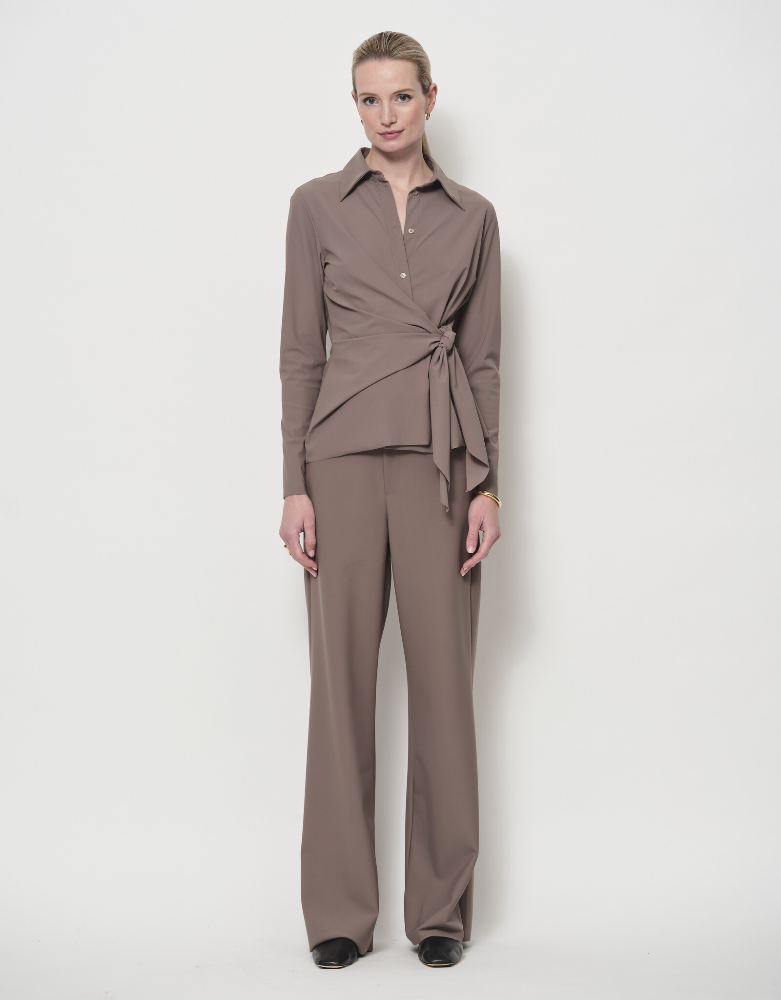 LaSalle Pantalon Recht  Model Cashew