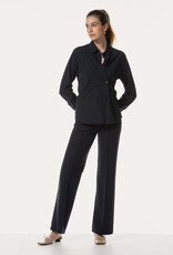 JapanTKY Rikuna Blouse Donker Blauw Met Plooi Front