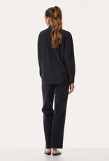 JapanTKY Rikuna Blouse Donker Blauw Met Plooi Front