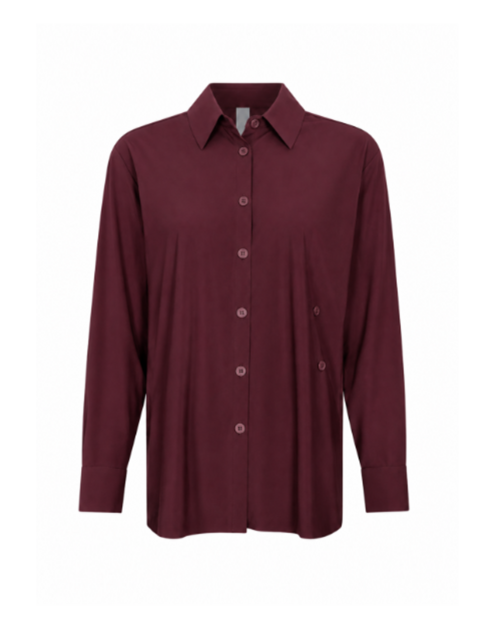 JapanTKY Rikuna Blouse MerlotMet Plooi Front