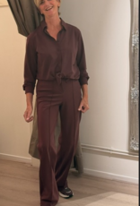 JapanTKY Rikuna Blouse MerlotMet Plooi Front