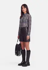 Princess goes Hollywood Blouse Olive Check Collar
