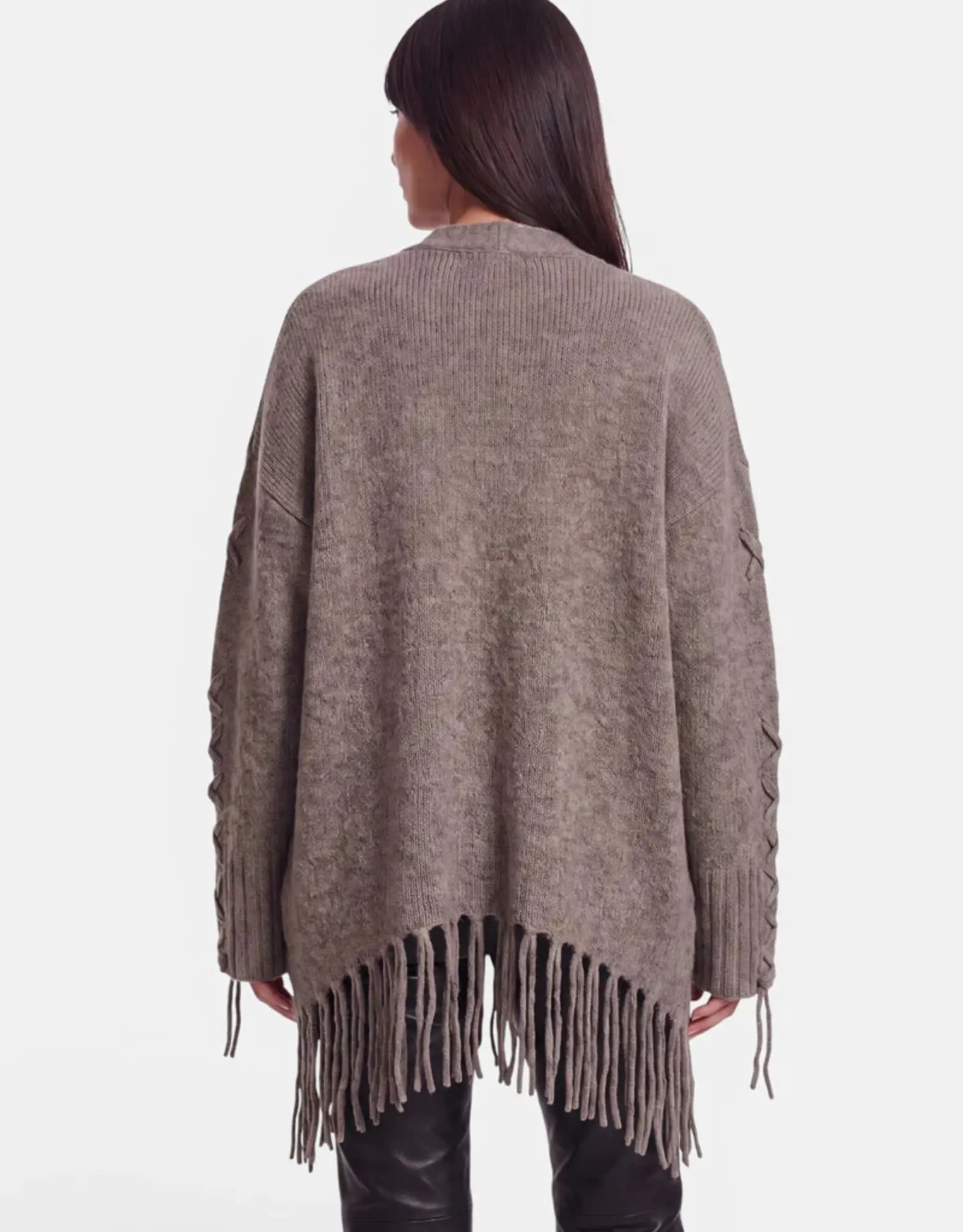 Princess goes Hollywood Vest Fringes Lace taupe
